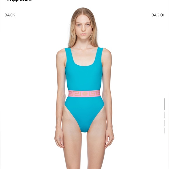 VERSACE UNDERWEAR
Blue Greca Swimsuit - Picture 1 of 8